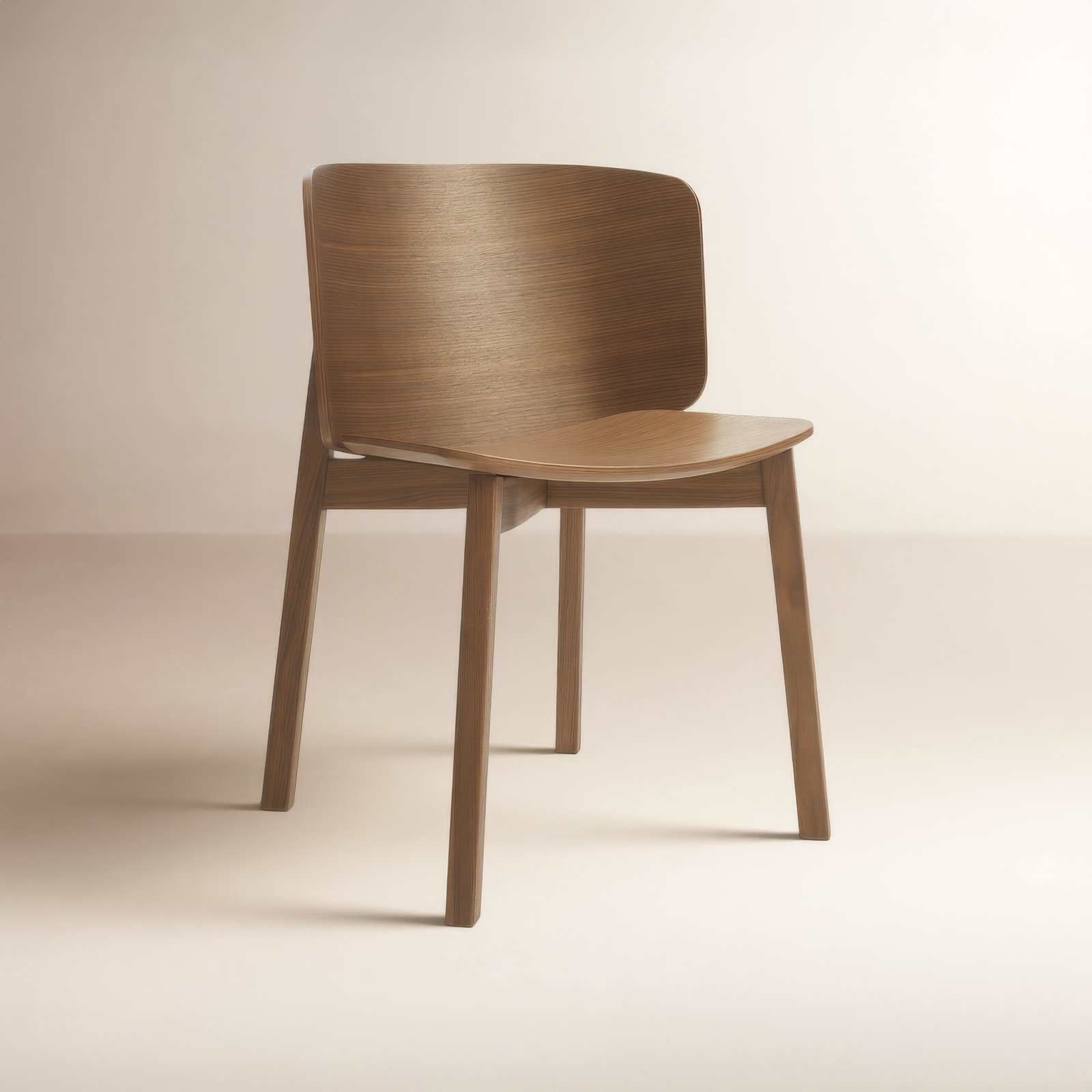 Buddy Oak Side Chair, Walnut