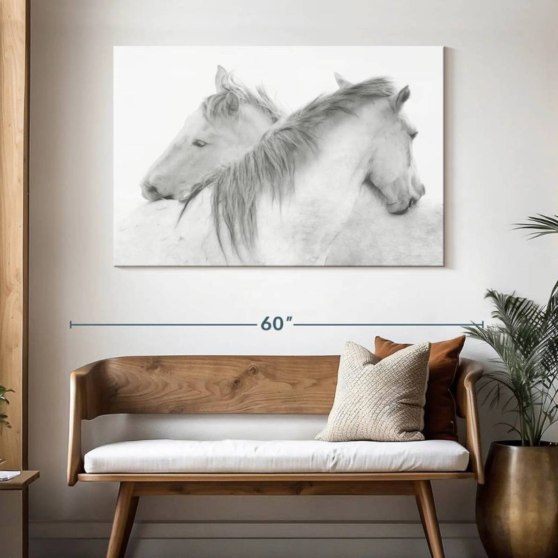 Brampt Stas Horses, 32" H x 48" W