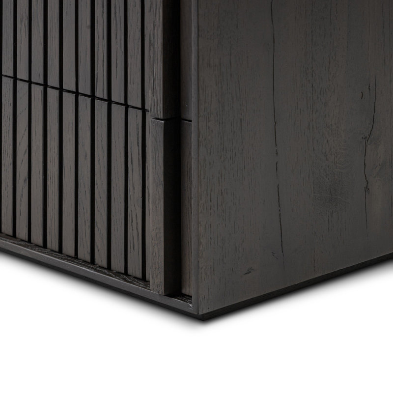 Leo 3 - Drawer Nightstand, Smoked Black