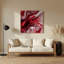 Abstraction numérique 55, art mural en métal mauve-466866791