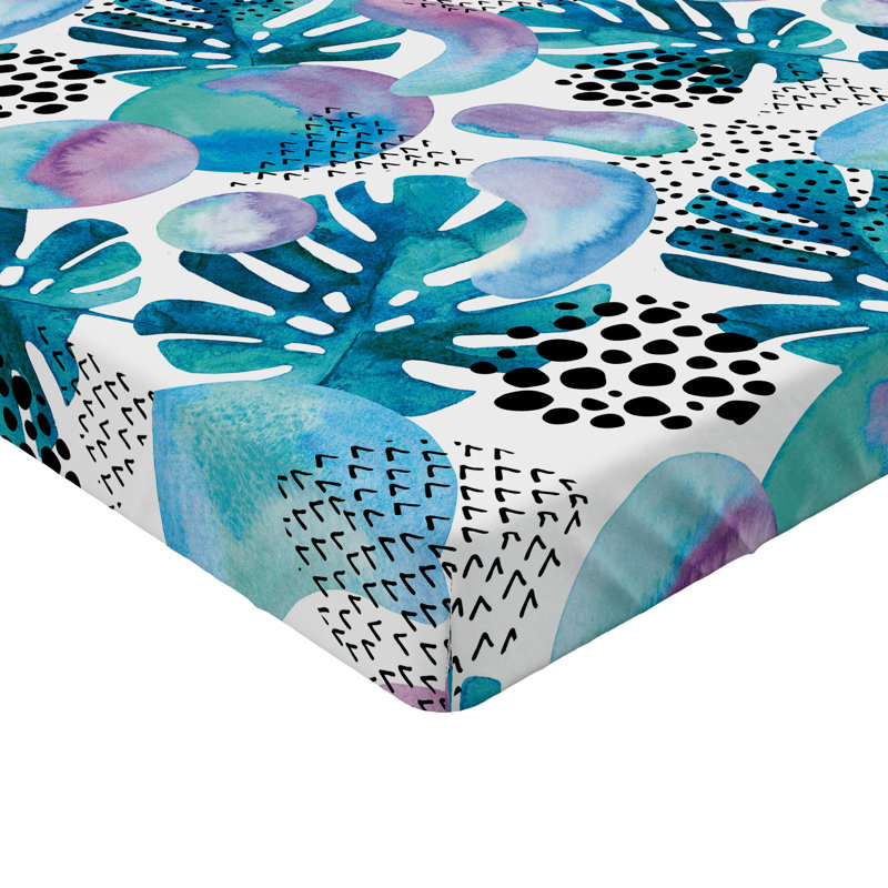 Drap-housse bohème tropical Ambesonne, Drap-housse de taille simple