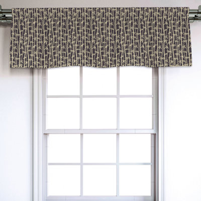 Sateen Floral Ruffled Window Valance