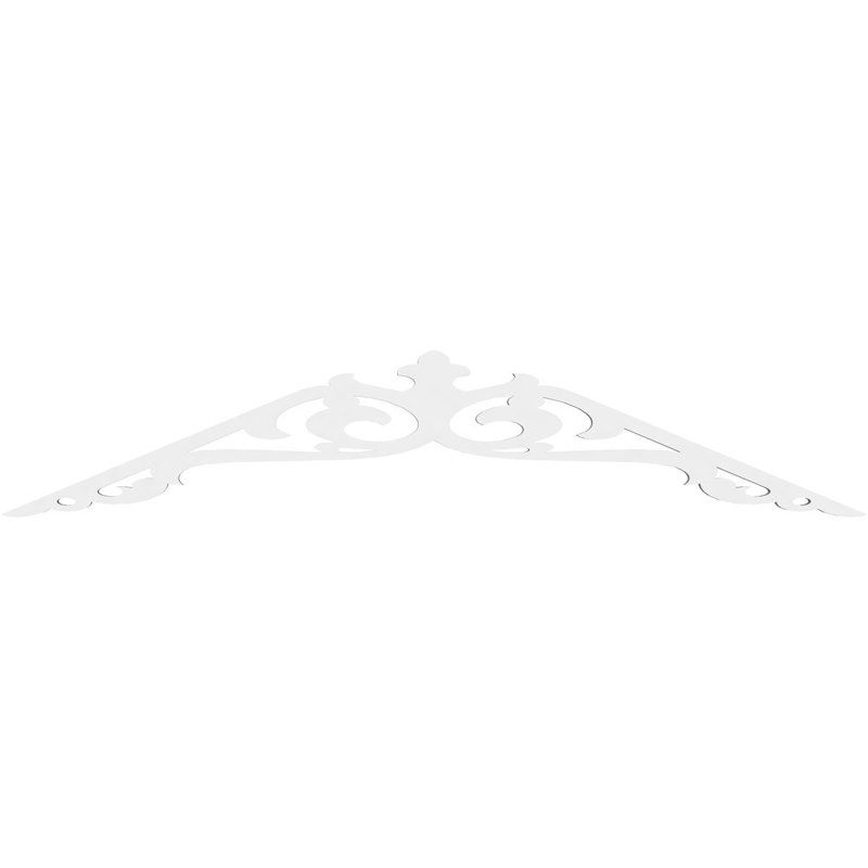 Amber Signature Urethane Gable Pediment, Primed Tan, 10"H x 48"W, 5/12