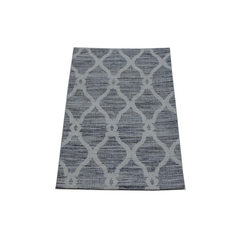 Tapis géométrique en laine touffeté à la main Cheri