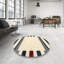 Tapis gris/rouge/beige contemporain Pesmes-1441200566