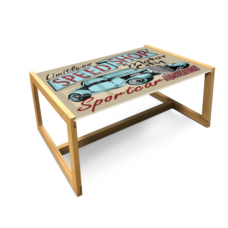 Jahim Trestle Coffee Table, 40cm H x 91cm W x 62cm D