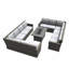 Ensemble de canapé modulaire 5 pièces avec coussins