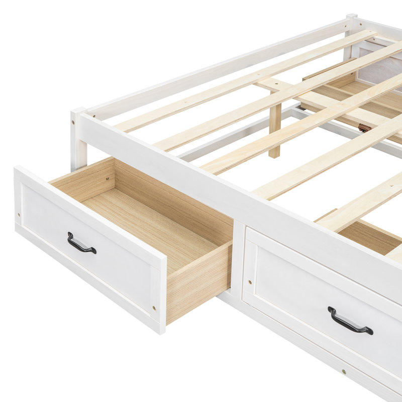 Lits plateforme spacieux et spacieux, bois aggloméré, style moderne pour la maison