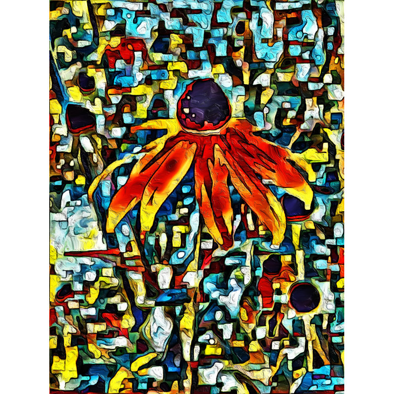 Rudbeckia In Bloom Print by Tanna Gx, 21.25" H x 17.25" W x 0.875" D