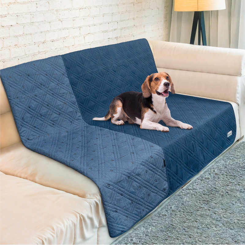 Medium Blue Waterproof Reversible Pet Blanket