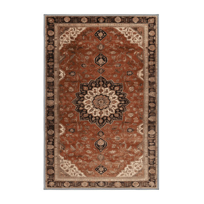 Tapis brun lavable à la machine