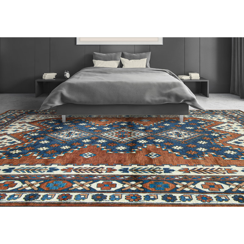 Hand-Knotted High-Quality Brown Area Rug