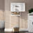 Freestanding Over-the-toilet Storage Cabinet With Magnetic Doors, Adjustable Shelves And Open Shelf, White Bathroom Space Saver