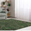 Tapis décoratif en laine de conception unique en laine noué à la main gris foncé/vert 4 pi 3 po x 6 pi 3 po Casica New Age Lahore