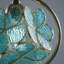 Lampe de table 16,5 po (H) en métal avec abat-jour en verre trèfle, style Tiffany-963483989