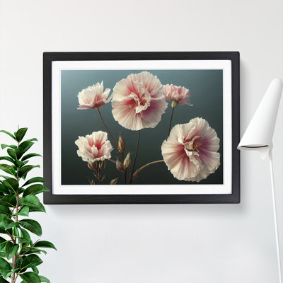 XH1022-6818X Peaceful Carnation Flowers - Single Picture Frame Print