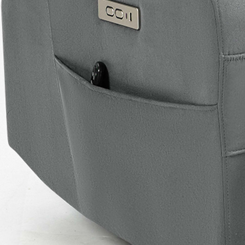 Fauteuils inclinables, Microfibre grise