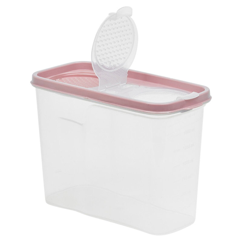 Carli Food Storage Container, Pink/White