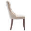 Miya Upholstered Velvet Dining Chair Button Tufted with Brushed Wood Legs Kitchen Lounge Chairs-663861648-663861653-663861864
