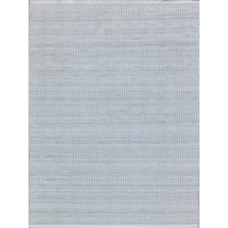Naples Geometric Area Rug in Light Silver, Rectangle 2' x 3'