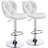 Adjustable Modern PU Leather Swivel Bar Stools with Backrest-105348913