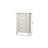 38" White Solid Wood Five Drawer Chest