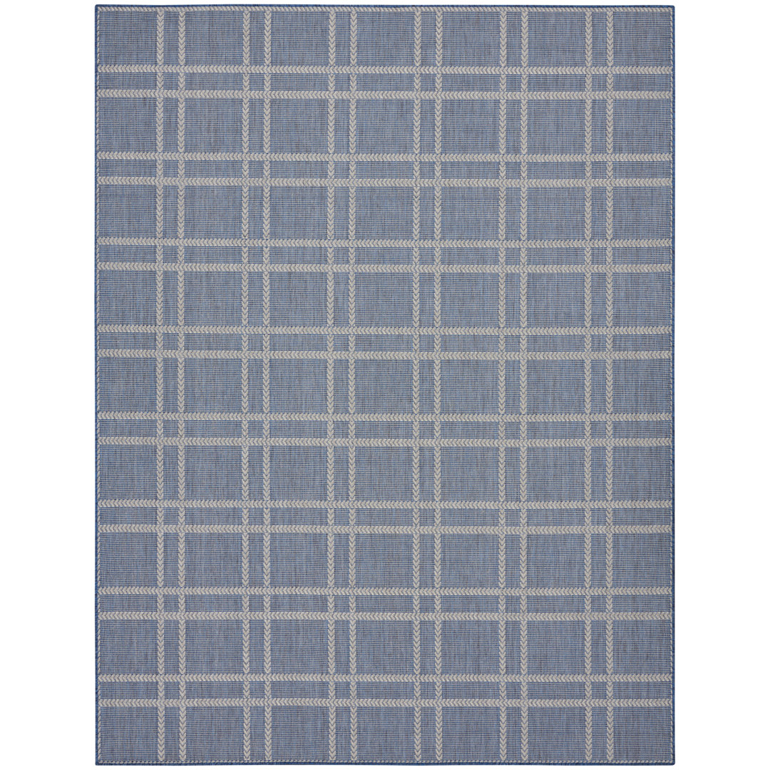 Akyla Plaid Indoor / Outdoor Area Rug