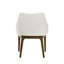 Ensemble de 2 chaises d'appoint en chenille et chêne vintage Kasha