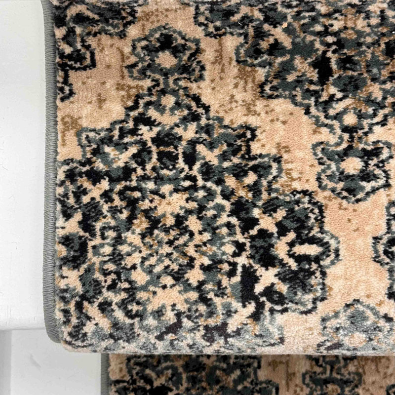 Stair Runner Damask Area Rug, Stair Runner 66 x 450 cm
