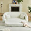 Fauteuil inclinable convertible incurvé de 87 po-618464470