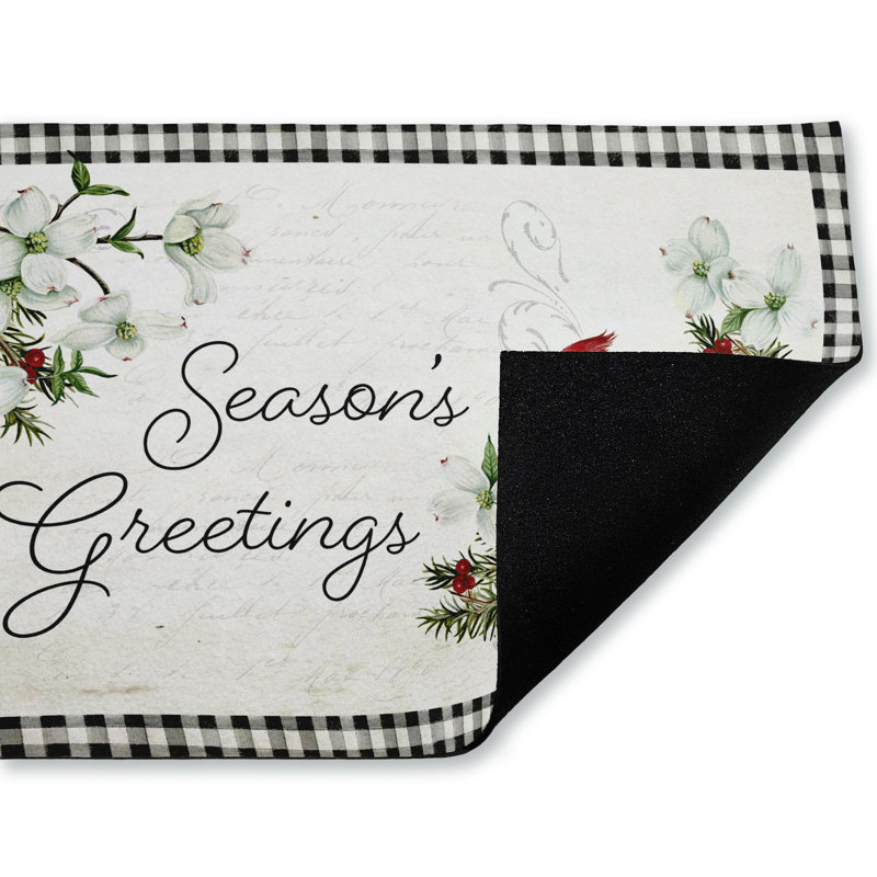 Paillasson Winter Cardinals & Dogwood