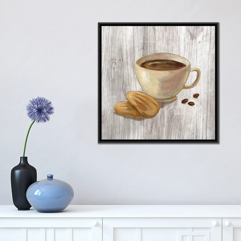 «Coffee Time II», reproduction d'art sur toile, H 12 po x l 12 po x P 1,5 po, Toile tendue, Pas de tapis