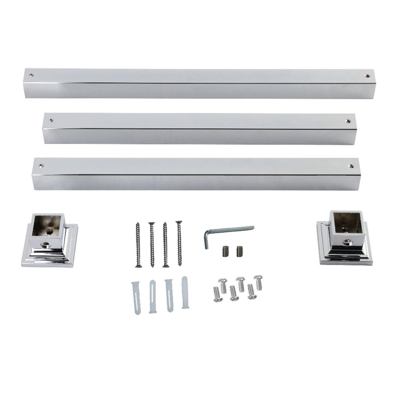 Monarch Console Sink Legs Wall Support, Polished Chrome