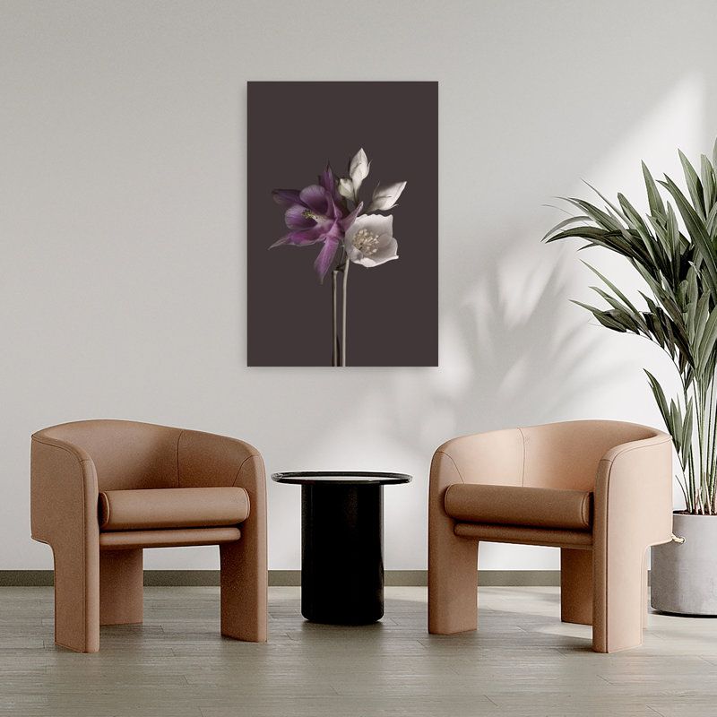 Art floral contemporain «Vertu 2», H 36 po x l 24 po