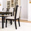 Ensemble de table de salle à manger 6 pièces avec 4 chaises rembourrées à dossier haut et 1 banc, facile à assembler-915979169