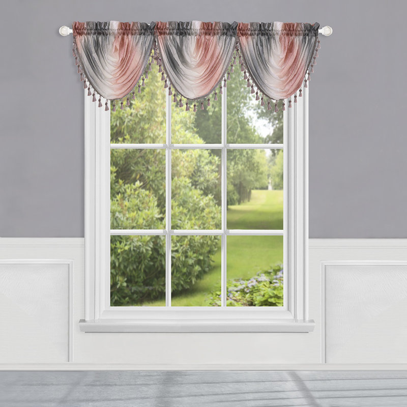Sola Ombre Scalloped Window Valance, 50" x 63"