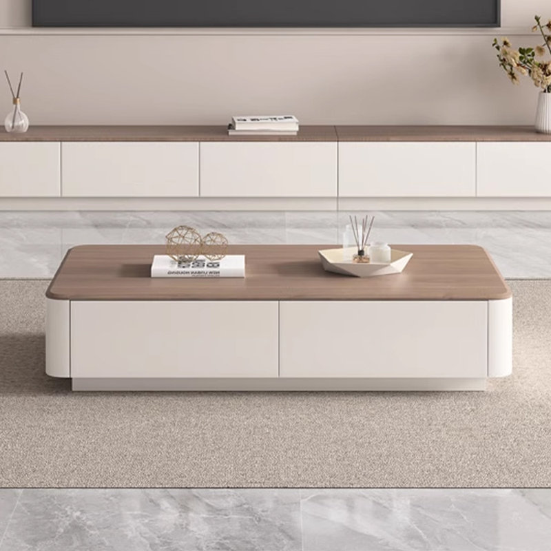 Table basse de style crème simple, H 11,81 po x L 51,18 po x l 27,55 po