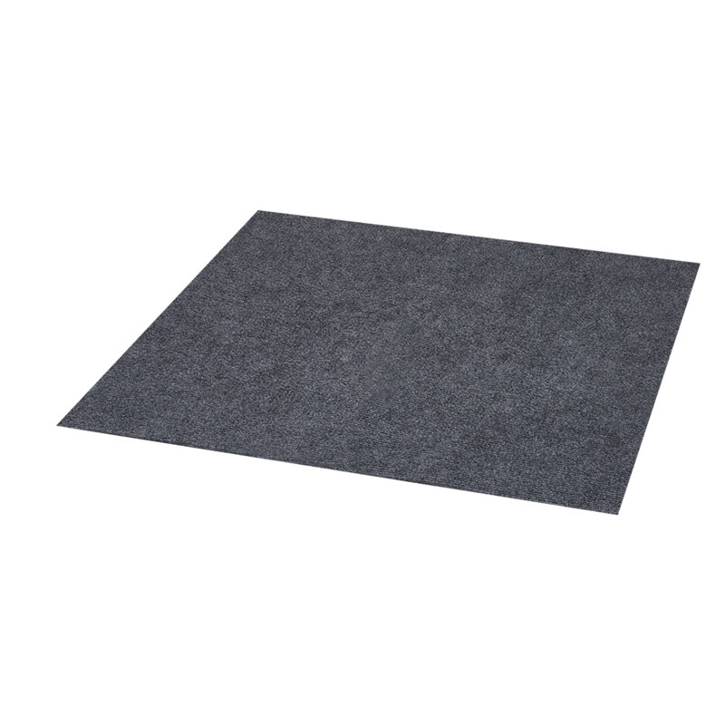 20pcs Polyester Self Adhesive Carpet Tiles, Grey