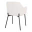 Lompoc 47cm H Polyester Upholstered Parsons Chair in White