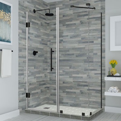 Bromley Frameless 36" x 72" Rectangle Hinged Shower Enclosure