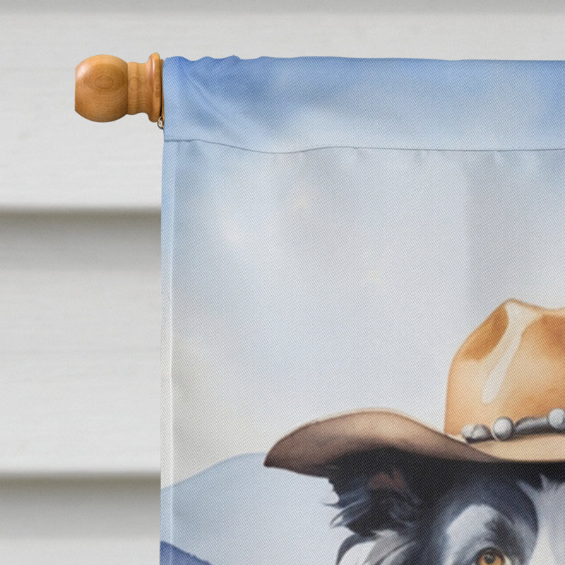 Drapeau Cowboy Welcome House, Border Collie