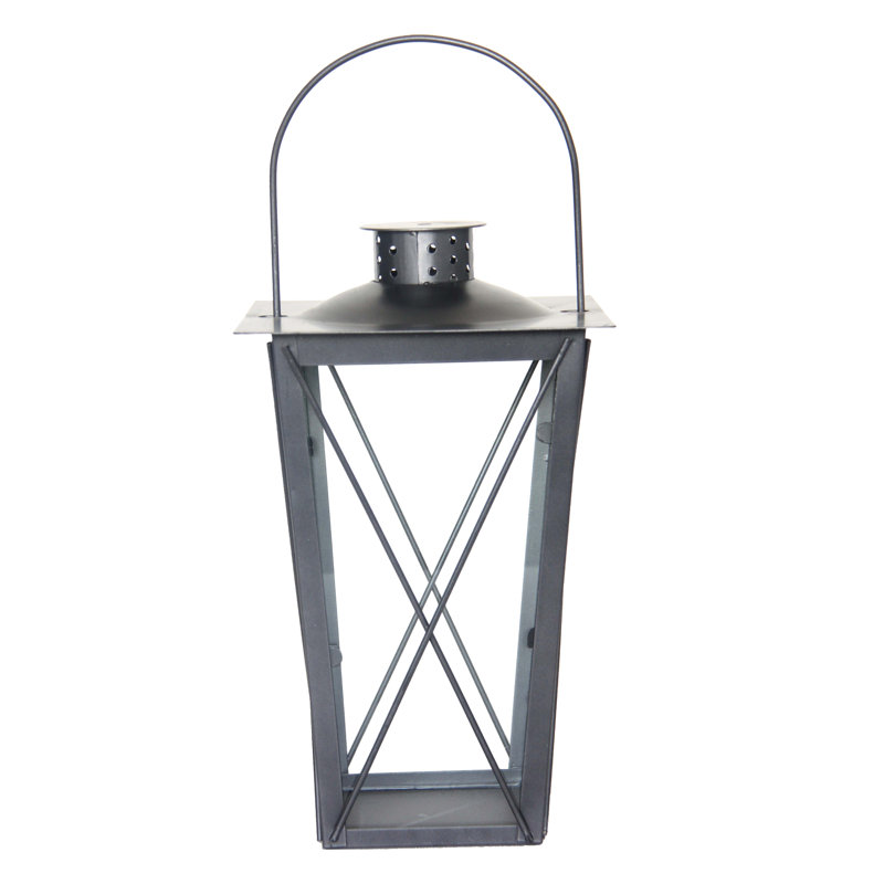 Lanterne d'extérieur à huile, H 11,9 po x l 6,7 po x P 6,7 po