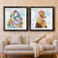 Groovy Bunny And Sky - ensemble de 2 peintures-1924596502-1924596497