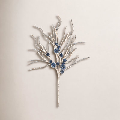 Birch Frosted Pinecone Stems