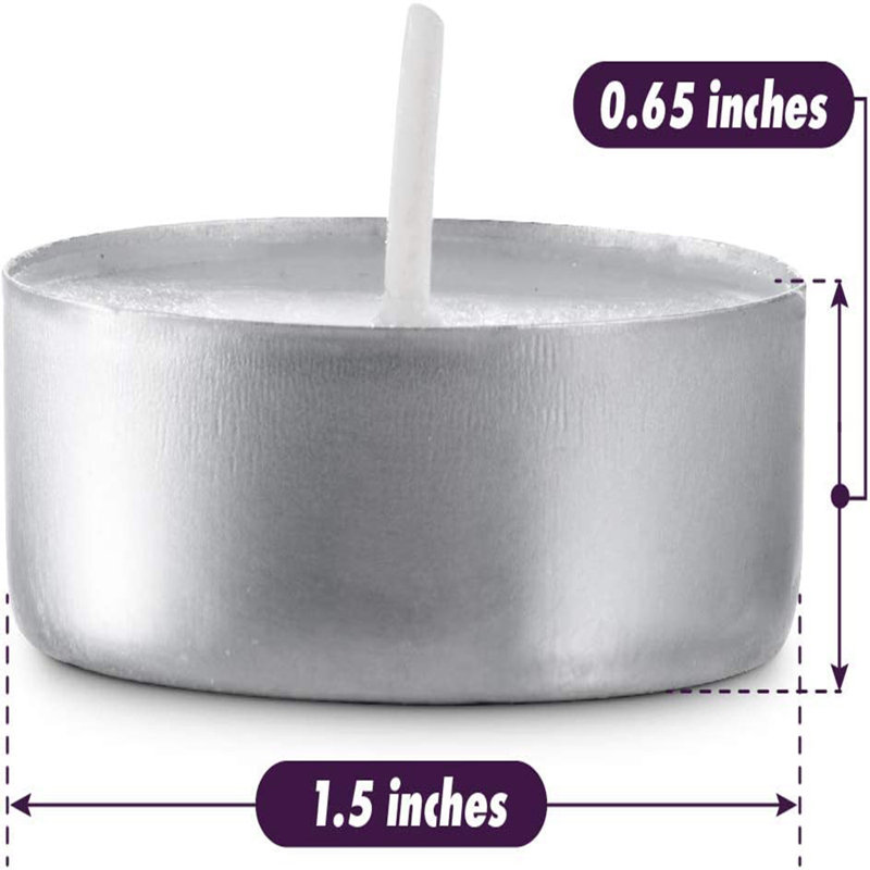 3 Hour Unscented Tealight Candles
