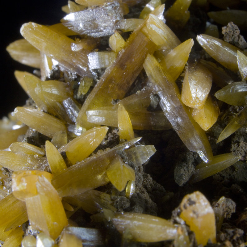 Wulfenite and Mottramite - Mina Ojuela, Mexico