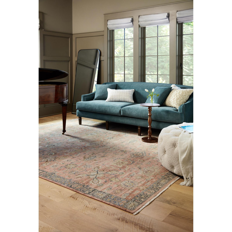 Rectangle Khorasan Wool Area Rug, Rectangle 10' x 14'