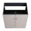 Meuble-lavabo autoportant kaki de 30 po - Porte à fermeture douce moderne avec unité fonctionnelle