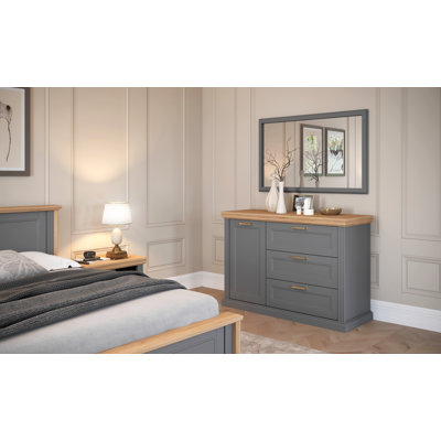 Commode combinée 3 tiroirs l 54 po