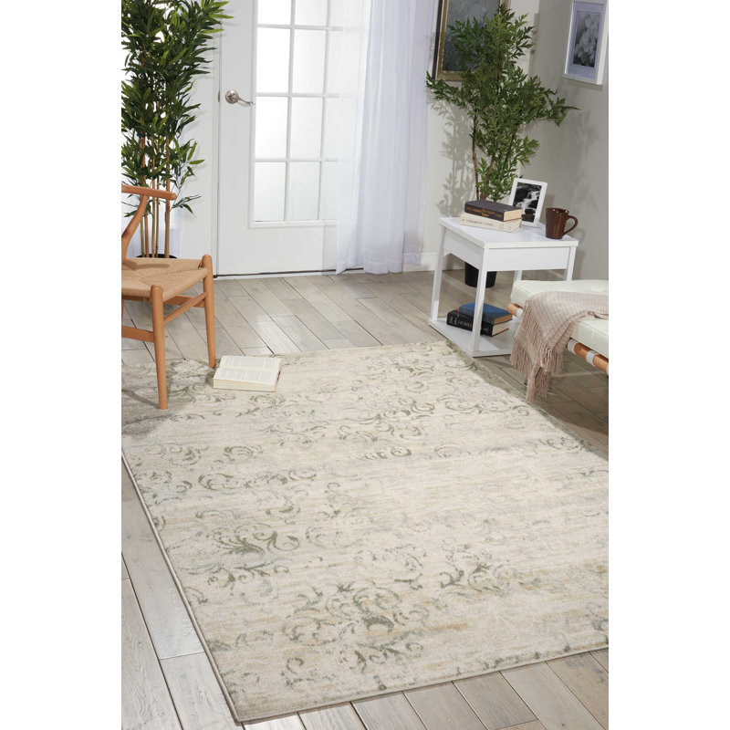 Daejhun Floral Indoor Rug, Rectangle 7'10" x 10'